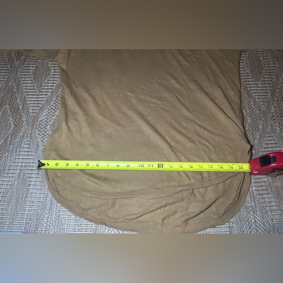 Treasure & Bond Comfy Tan Turtleneck Sweater,Pima Cotton,Classic,Everyday,Size M - Picture 4 of 9